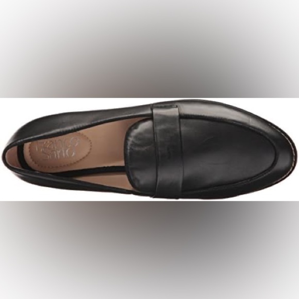 Franco Sarto L-Hudley Black Leather Slip-on Loafers NWOT 8.5M - Picture 8 of 8